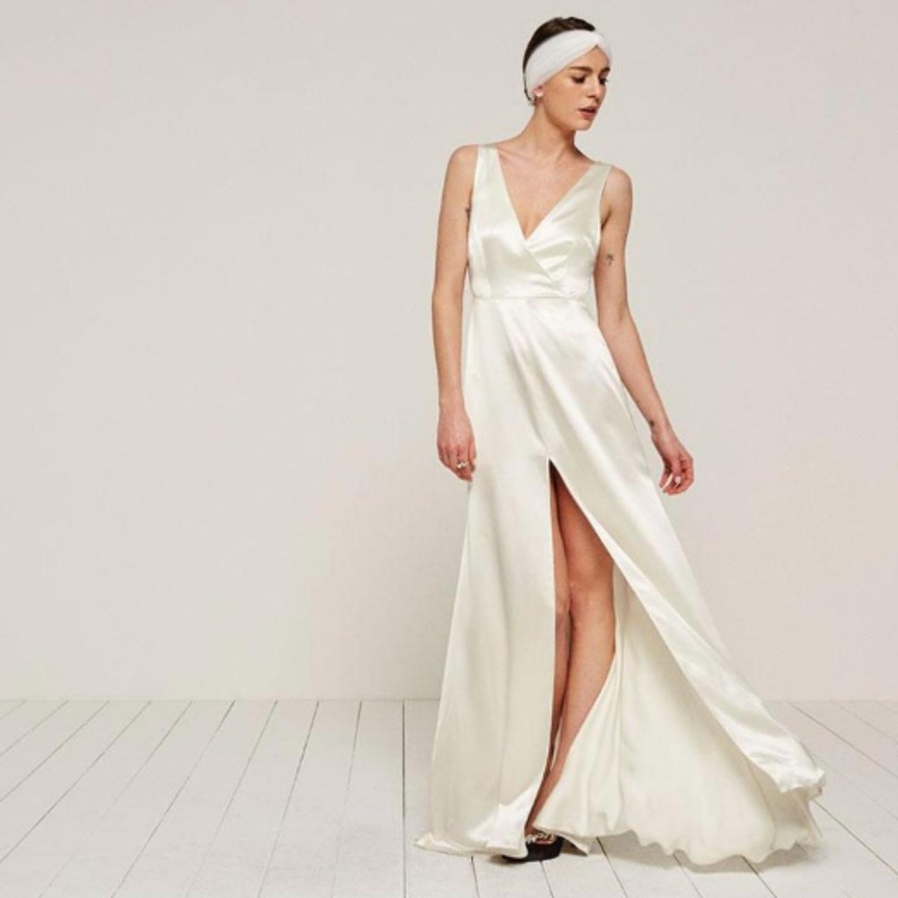 Reformation Eliana Dress In Ivory